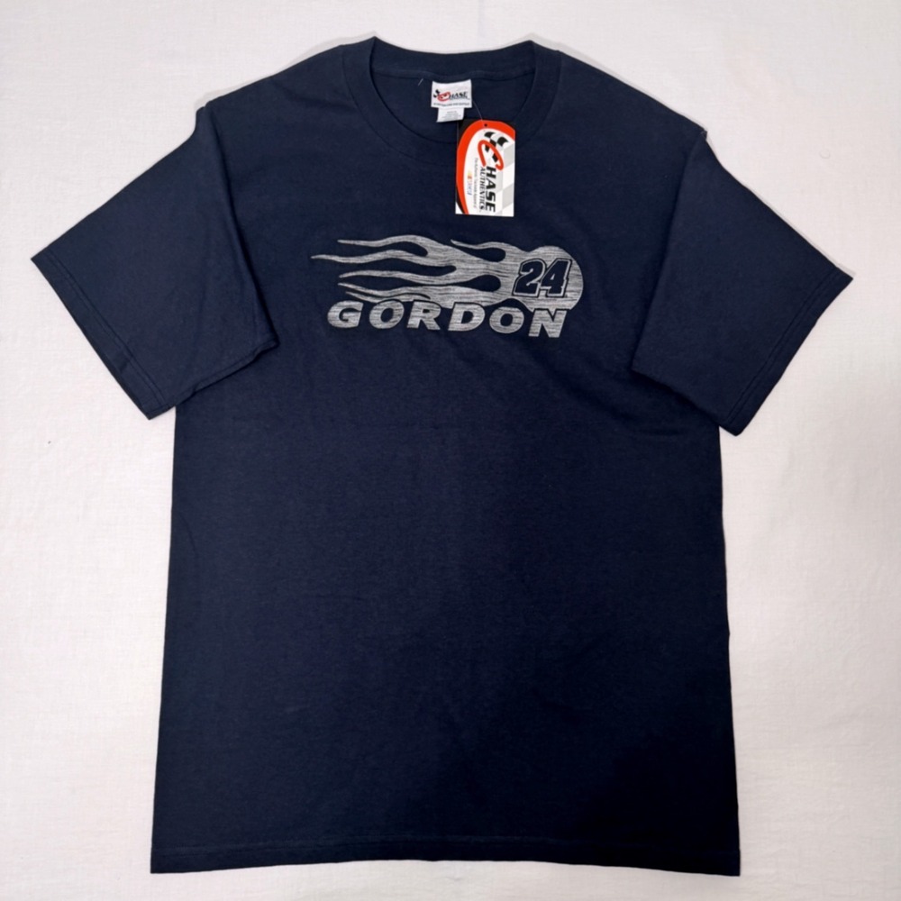 Vintage Jeff Gordon 24 NASCAR Chase Authentics NWT T Shirt Medium Y2K Flames